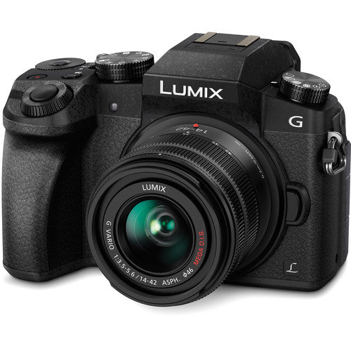 Panasonic Lumix G7 16MP 4K Mirrorless Digital Camera with 14-42mm Lens (Black) - Perfect for Vlogging, Travel Photography & YouTube Content Creation