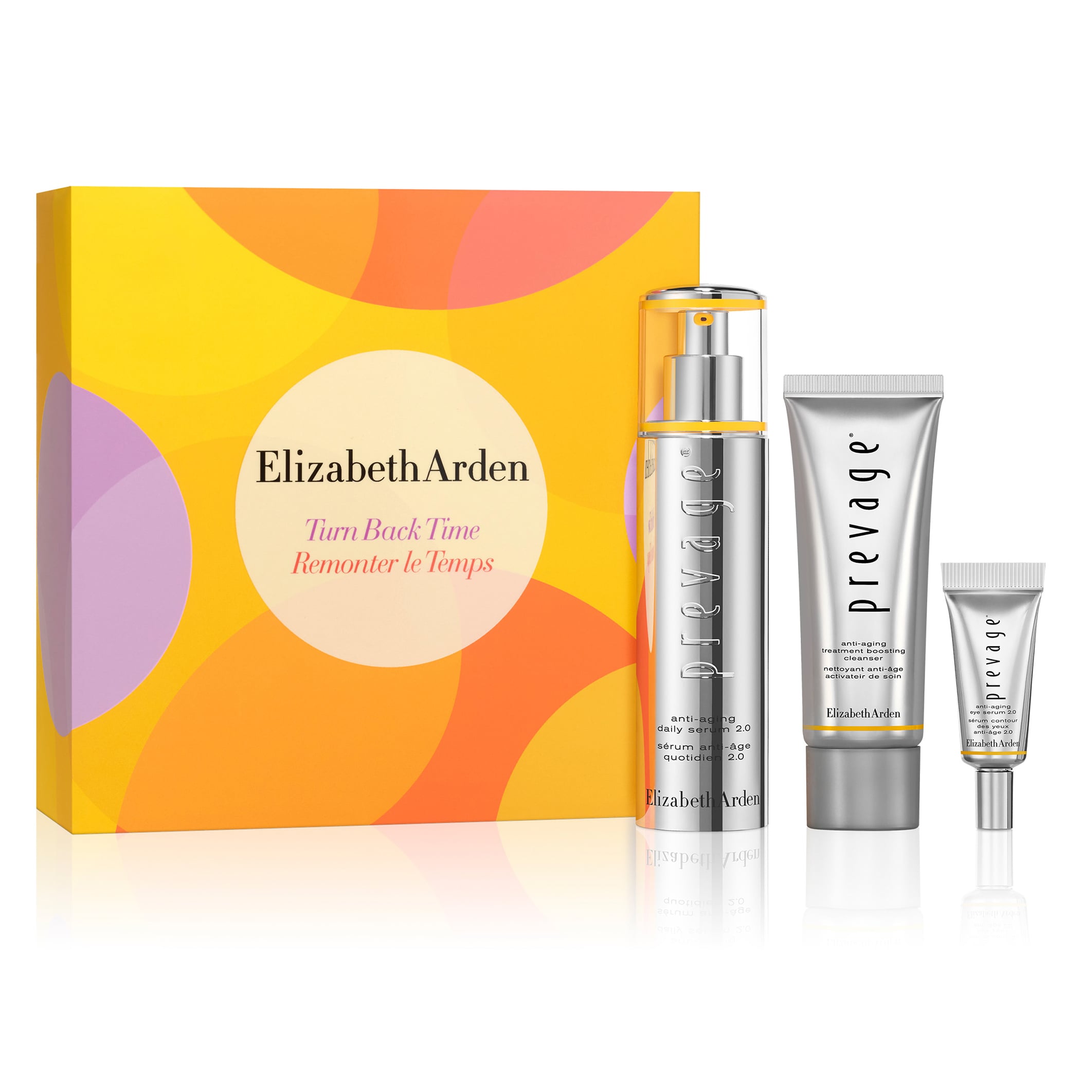 Elizabeth Arden PREVAGE® Anti-Aging Skincare Set - Turn Back Time Face Cream & Serum Duo for Wrinkles & Fine Lines - Perfect for Nighttime Routine & Daily Anti-Wrinkle Care