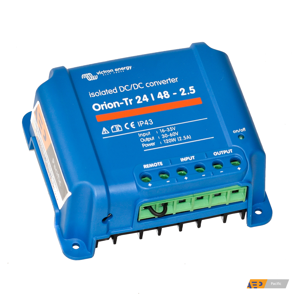 Orion TR Isolated 24V/48V 2.5A 120W DC-DC Power Converter - Perfect for Solar Systems, Marine & RV Applications