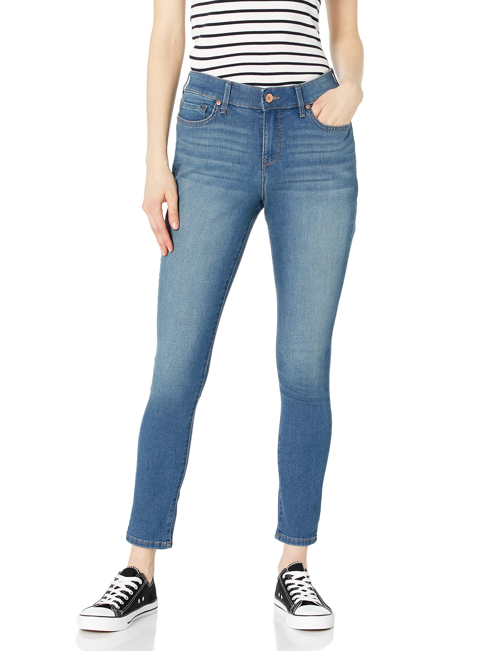 Gloria Vanderbilt Women's Comfort Stretch Curvy Skinny Jeans - High Waist Slim Fit Denim Pants for Work, Casual & Everyday Wear