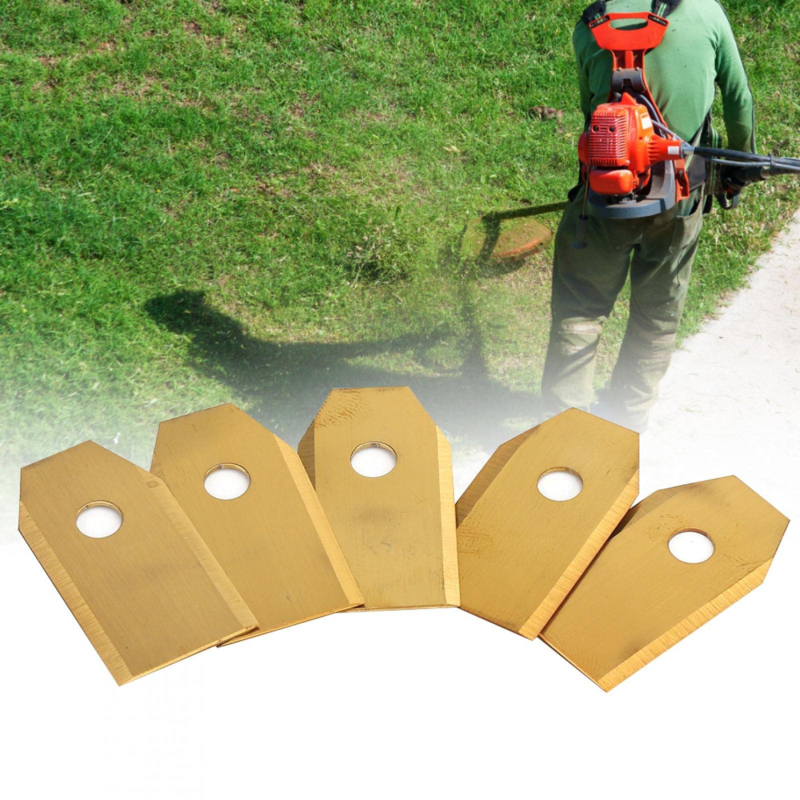 30 Pack Stainless Steel Lawn Mower Blades - Heavy Duty Grass Trimmer Replacement Blades with Screws | Perfect for Lawn Care, Gardening & Yard Maintenance
