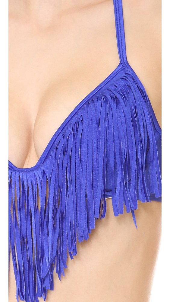 Luli Fama Women's Cosita Buena Push Up Bikini Top - Sexy High Support Swimwear for Beach, Pool & Vacation | Trendy Triangle Cut Bathing Suit Top