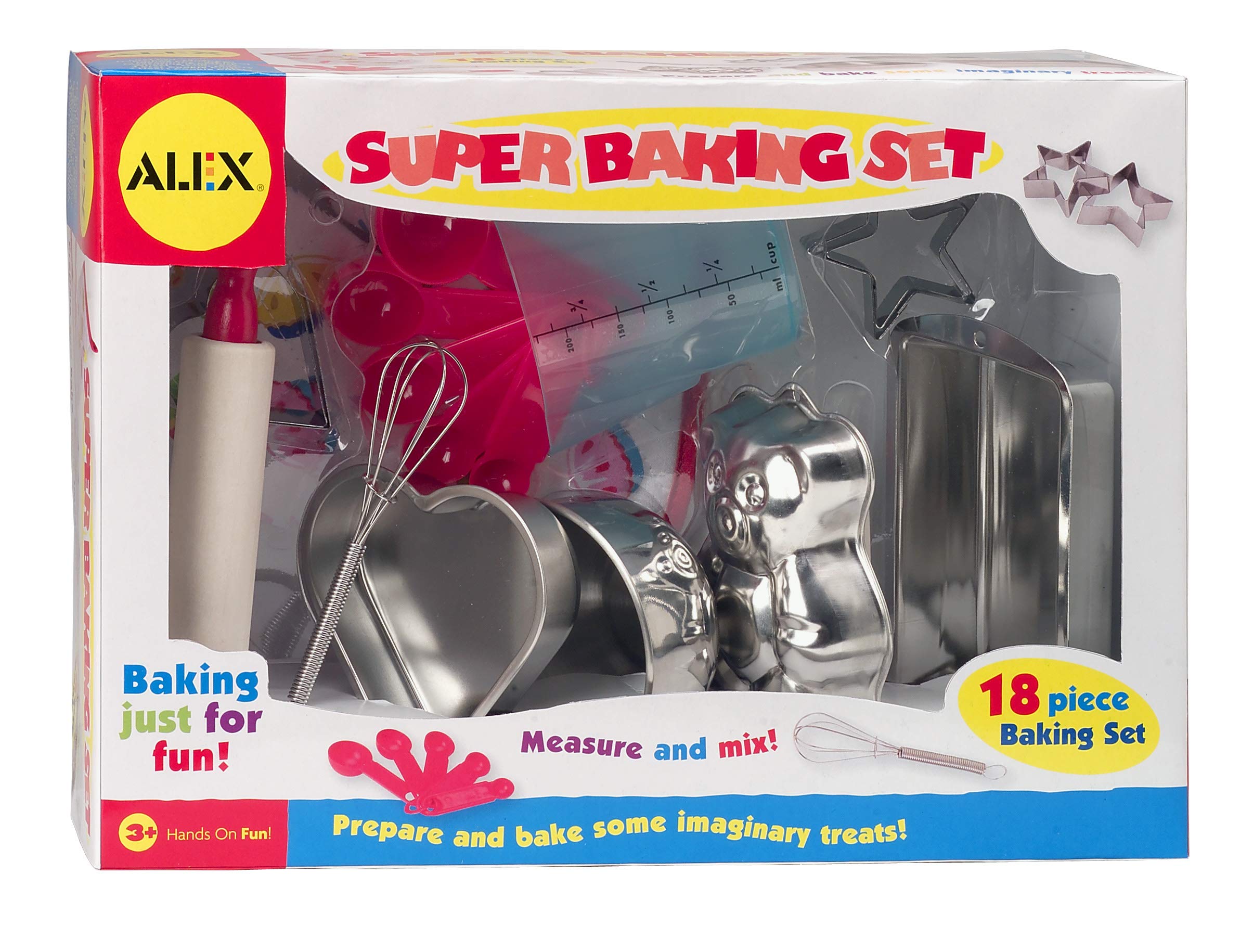 ALEX Toys Super Baking Set for Kids - 25-Piece Pretend Play Kitchen Accessories, Perfect for Birthday Gifts & Role Playing Games (Ideal for Home, Preschool & Daycare Use)