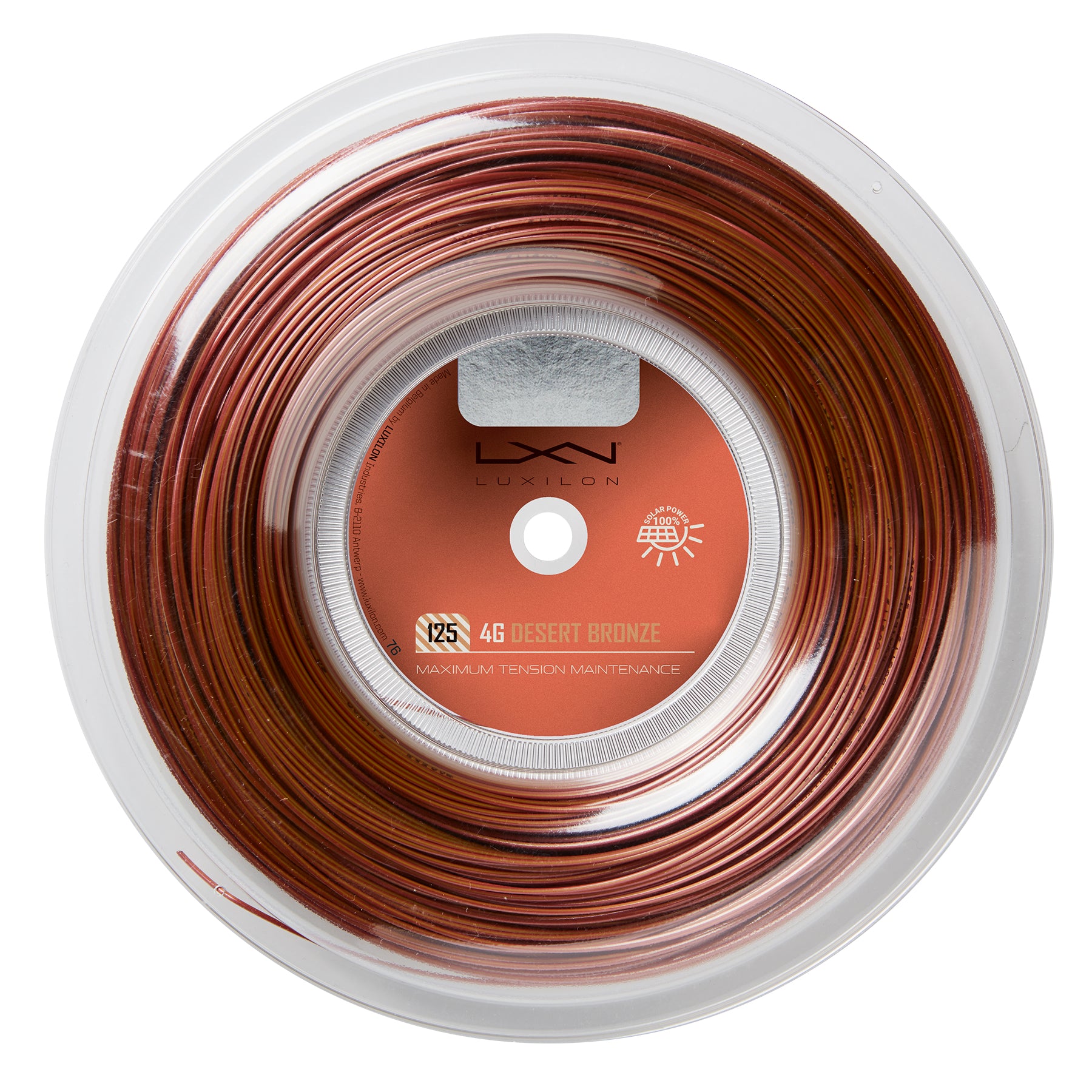 Luxilon 4G Bronze Tennis String - Premium Polyester Tennis Racket String for Durability & Control | Perfect for Competitive Play & Tournament Matches