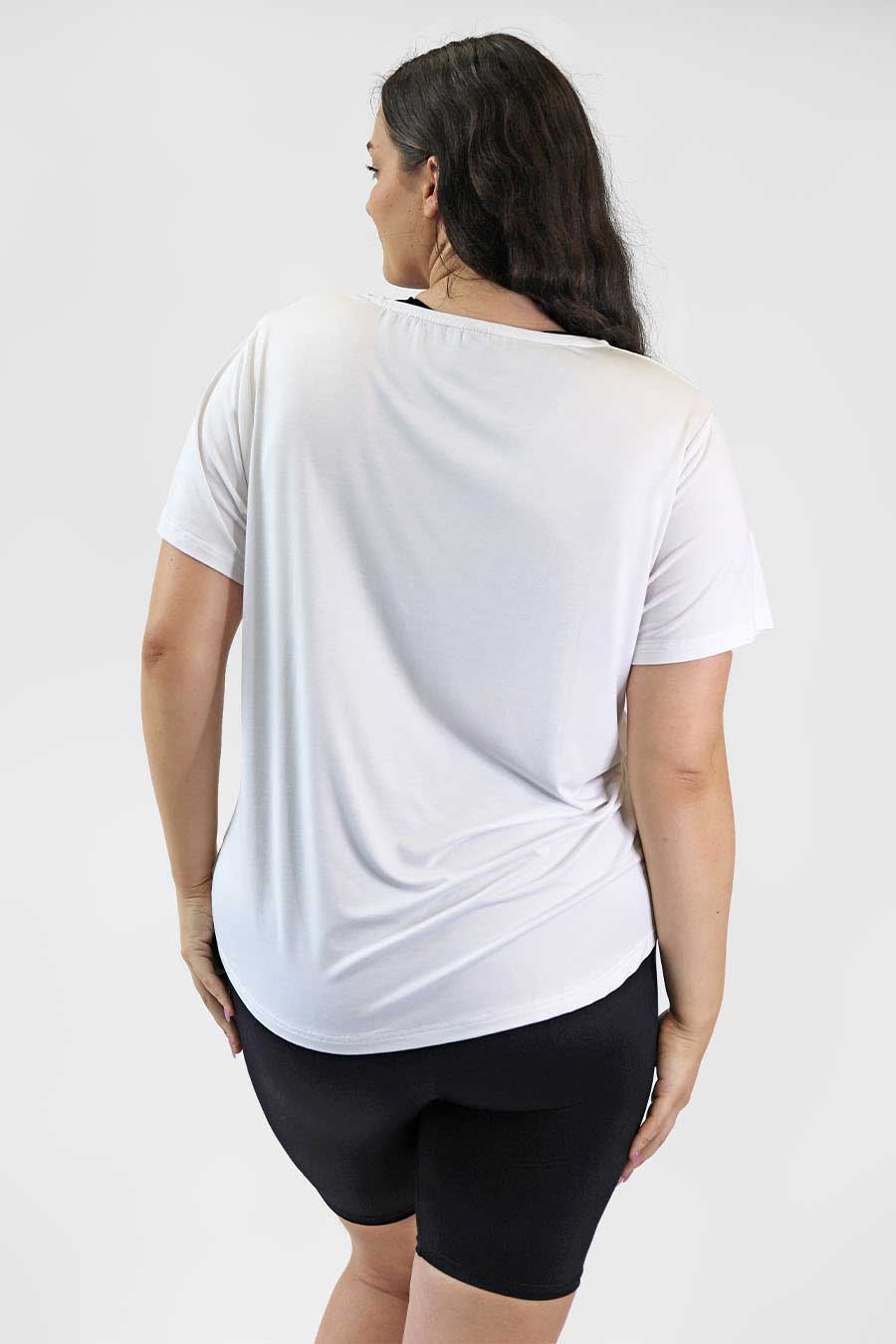 Classic Bamboo Cotton T-Shirt for Men - Soft Breathable White Tee - Eco-Friendly Casual Wear for Everyday & Outdoor Activities