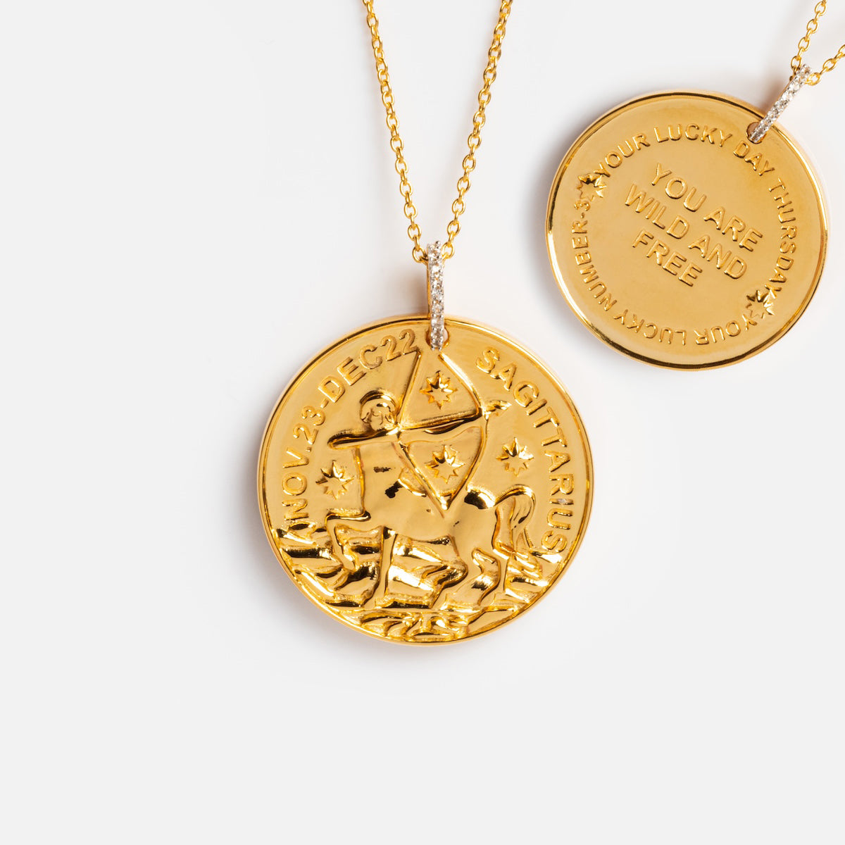 Vintage Inspired Zodiac Coin Necklace - 12 Astrology Sign Pendant Jewelry for Women - Perfect Gift for Birthday, Anniversary & Spiritual Occasions