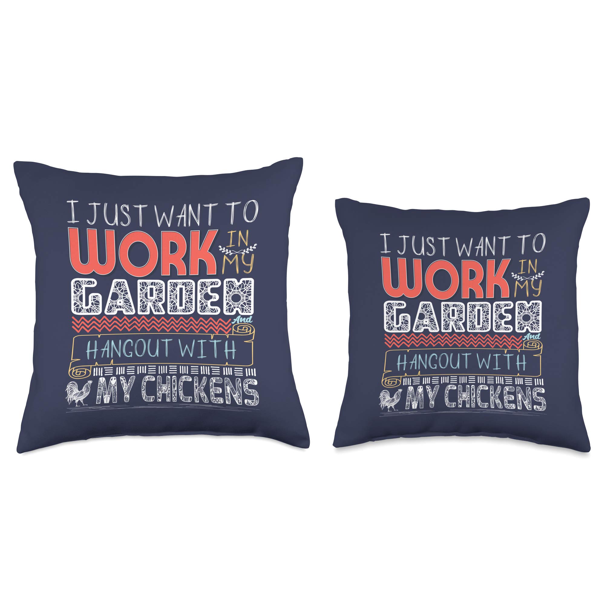 Funny Chicken Throw Pillow - Cute & Soft Decorative Pillow for Couches, Beds & Home Decor - Perfect for Gifts, Living Room & Cozy Relaxation