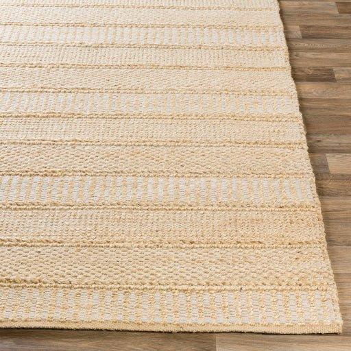 Hand Woven Aria Textured Panel Rug - Natural Jute Fiber, Multiple Sizes (5x7, 8x10, 9x12) for Living Room, Bedroom & Boho Home Decor