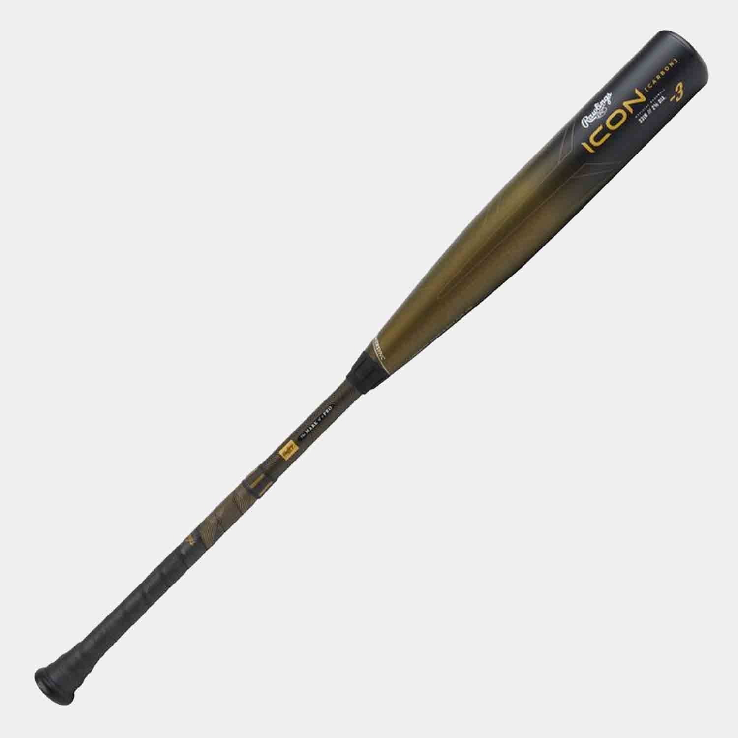 2023 Rawlings Icon BBCOR Baseball Bat -3 Length to Weight Ratio | High Performance for Power Hitters | Perfect for League Games & Home Run Training