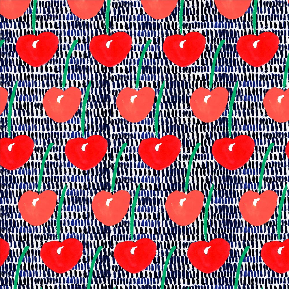 GRAPHICS & MORE Cheerful Cherries Gift Wrap Wrapping Paper Rolls - 15
