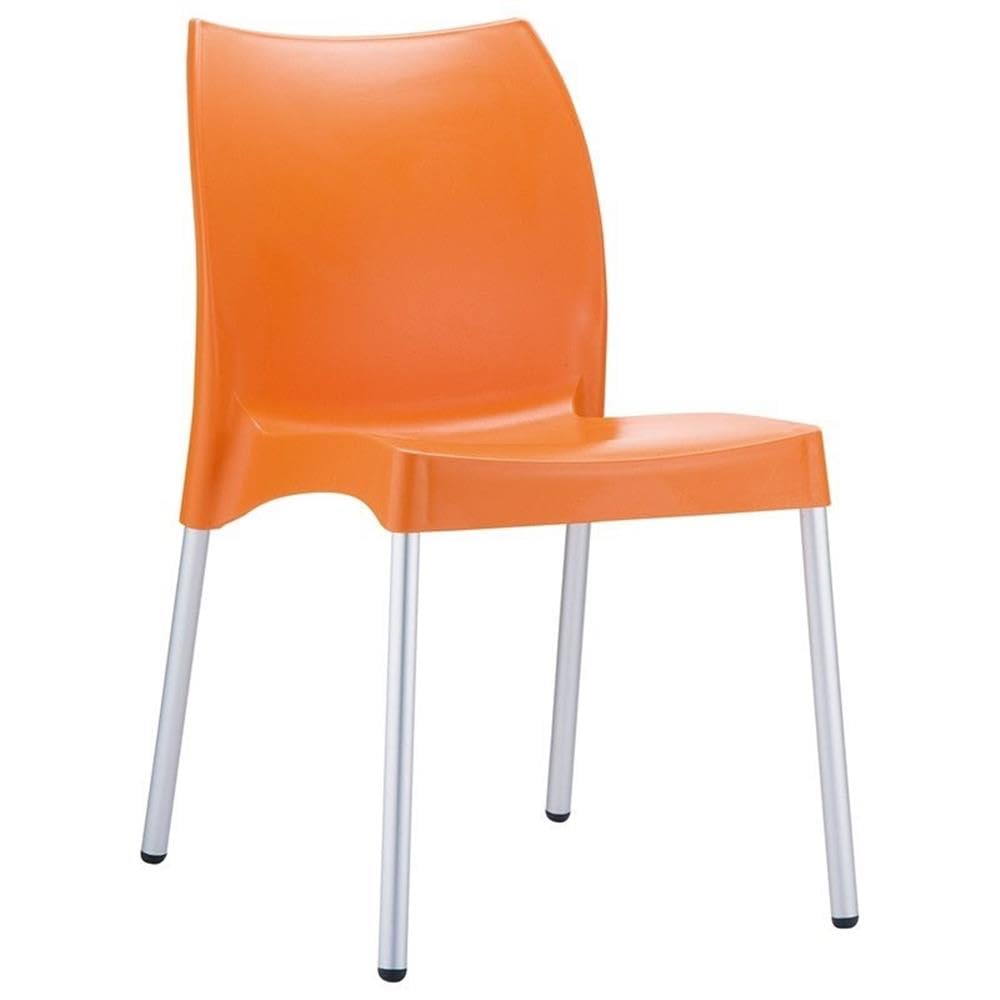 Premium Compamia Vita Resin Outdoor Patio Dining Chairs (Set of 2) - Weather-Resistant, Durable & Lightweight - Perfect for Backyard, Garden, Poolside & Balcony Relaxation