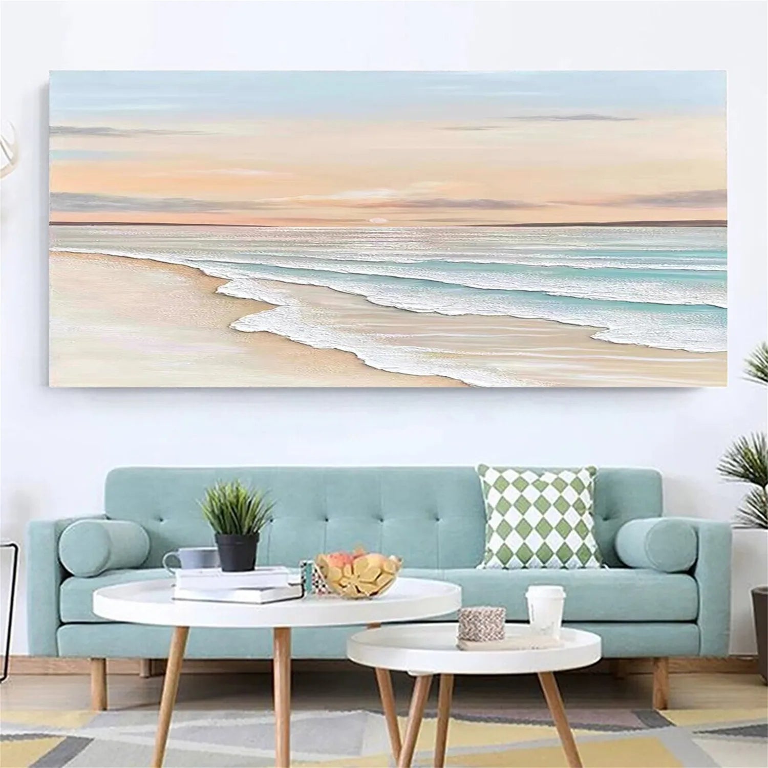 Ocean and Sky Painting #OS 165 - Stunning Seascape Wall Art for Home & Office Decor - Perfect for Living Room, Bedroom or Beach House