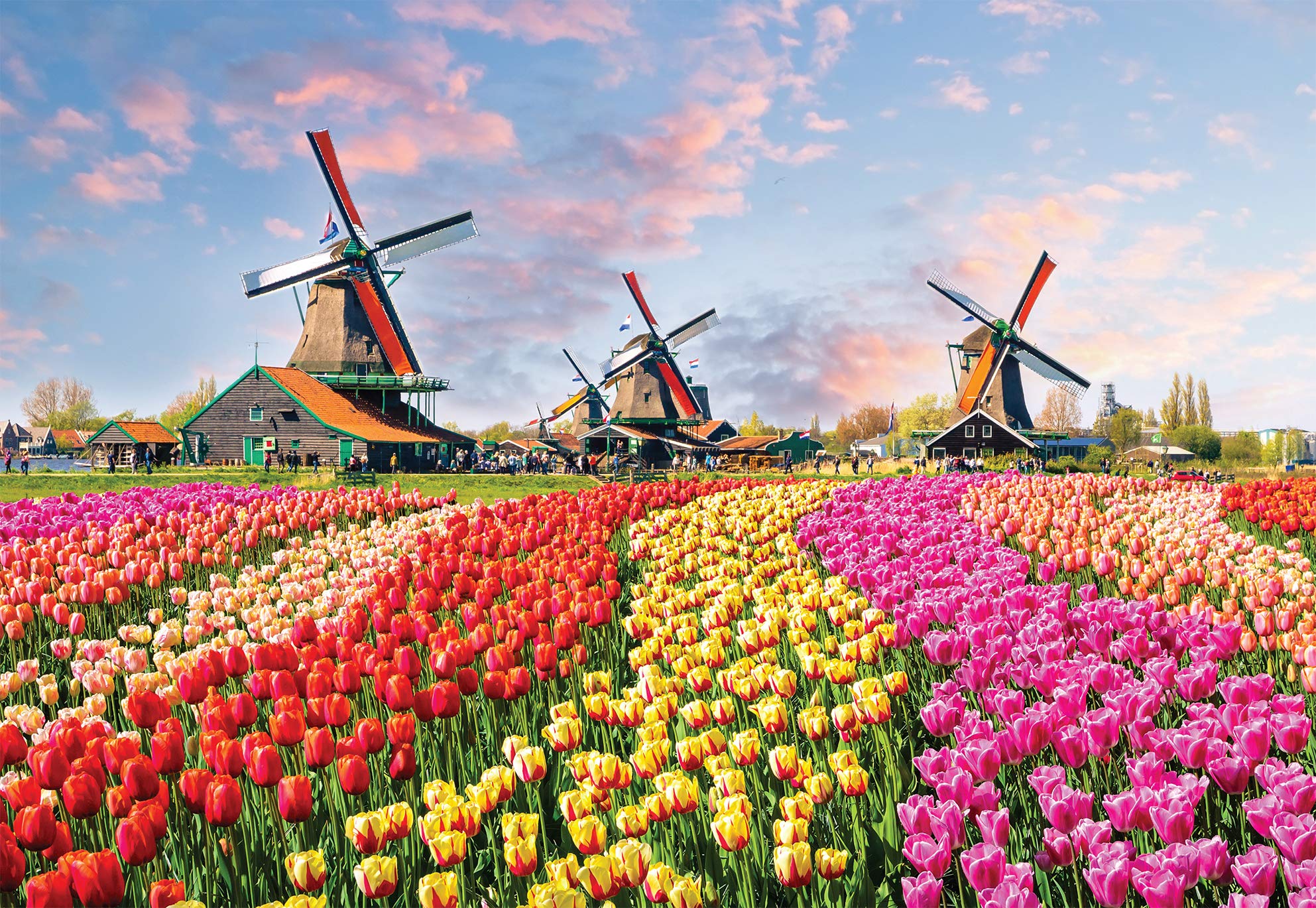 Cheatwell Games 13190 EA World's Smallest Dutch Windmills Puzzle - Miniature Travel Puzzle for Adults & Kids - Perfect for Road Trips, Airplane Travel & Office Desk Decor