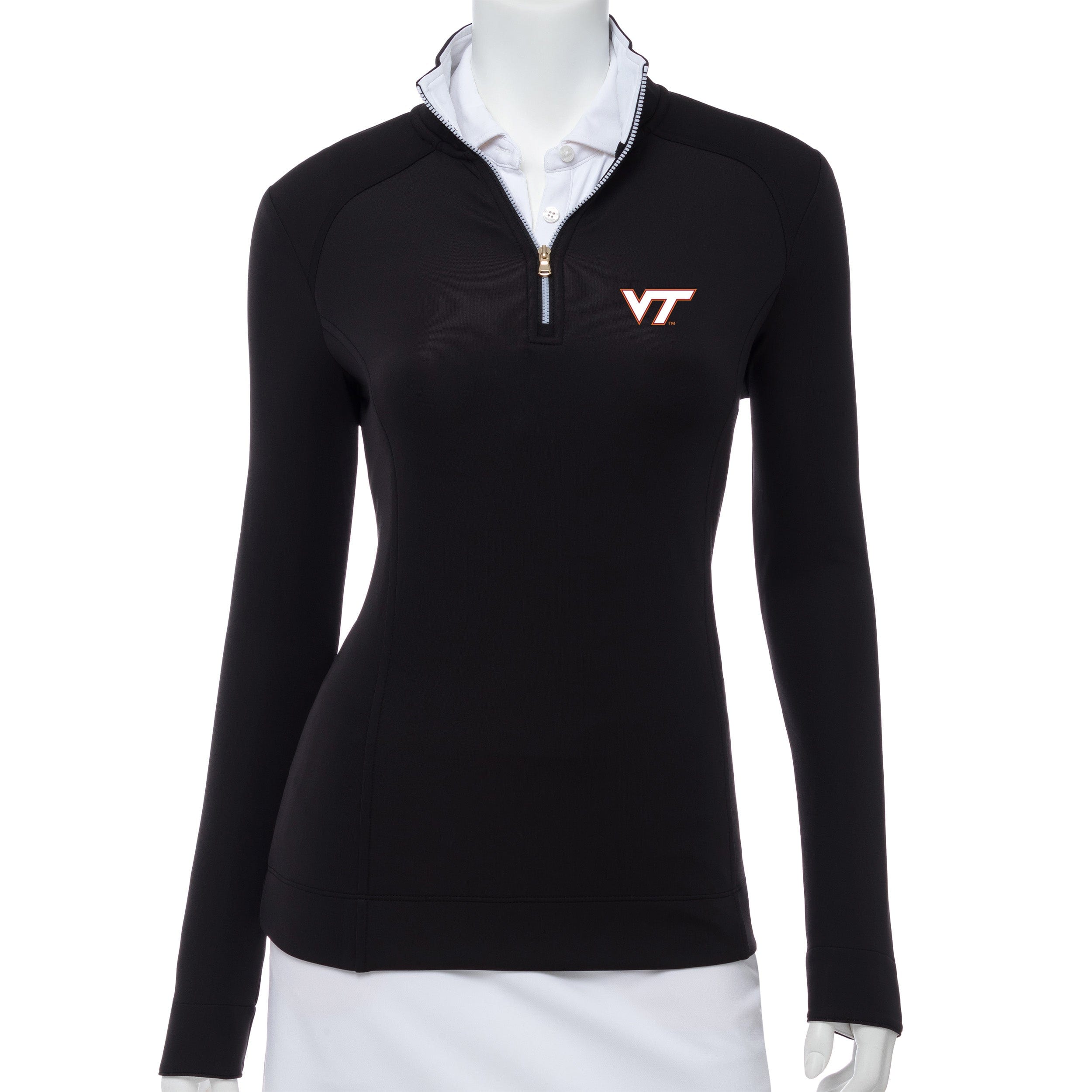 Virginia Tech Hokies Wells Quarter Zip Pullover Sweatshirt | Comfortable & Stylish College Apparel | Perfect for Game Day, Campus Wear & Casual Outfits