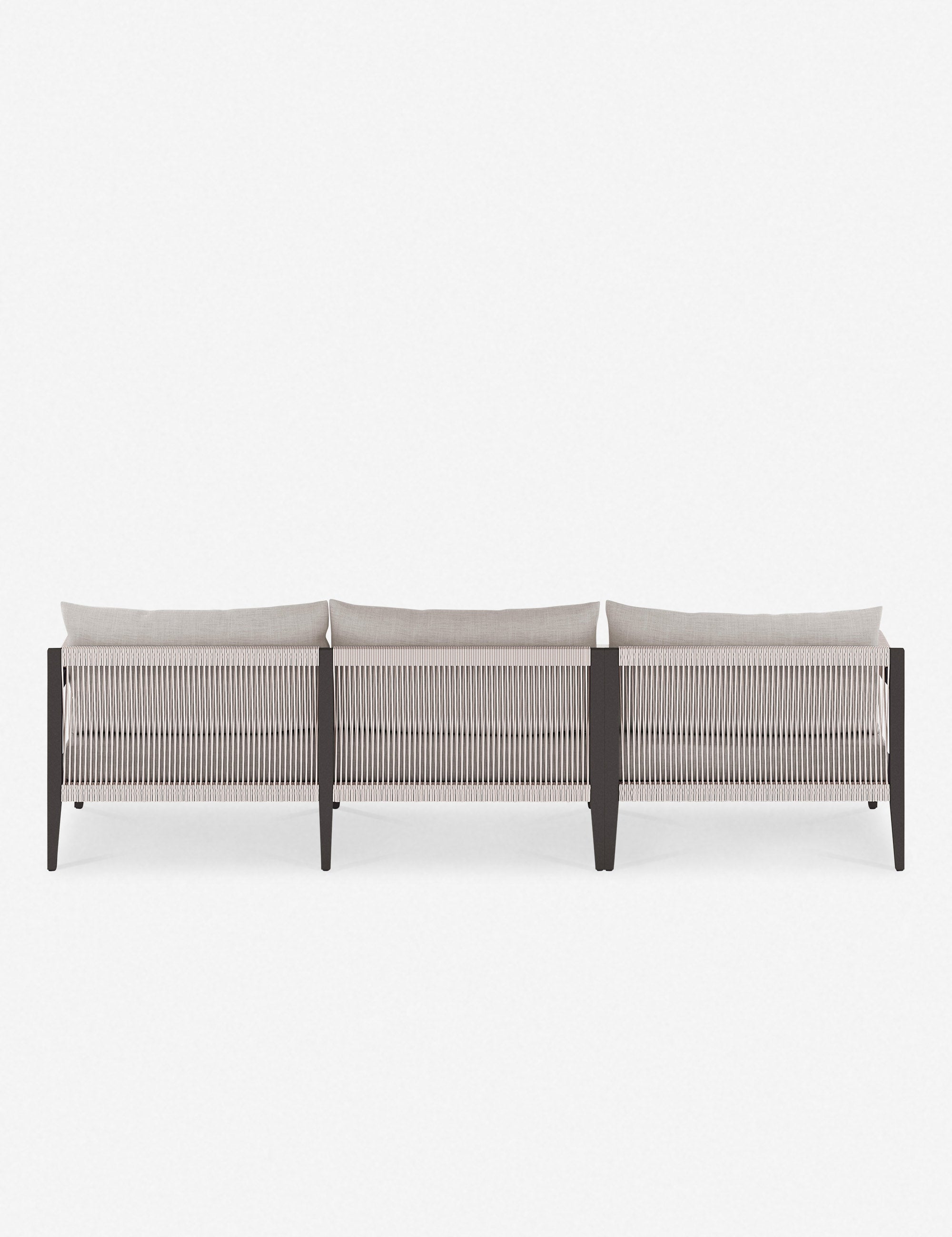 Cadenza Indoor Outdoor Metal Sectional Sofa Set - Modern Patio Furniture for Living Room, Garden & Backyard - Weather-Resistant Lounge Seating for Home & Commercial Spaces