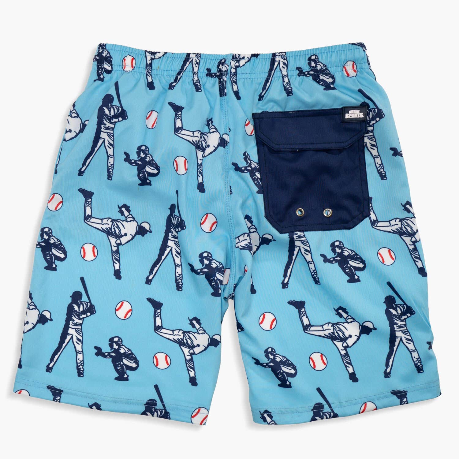 ChalkTalkSPORTS Baseball Swim Trunks & Board Shorts for Men, Women & Kids - Quick-Dry Swimwear for Beach, Pool & Water Sports