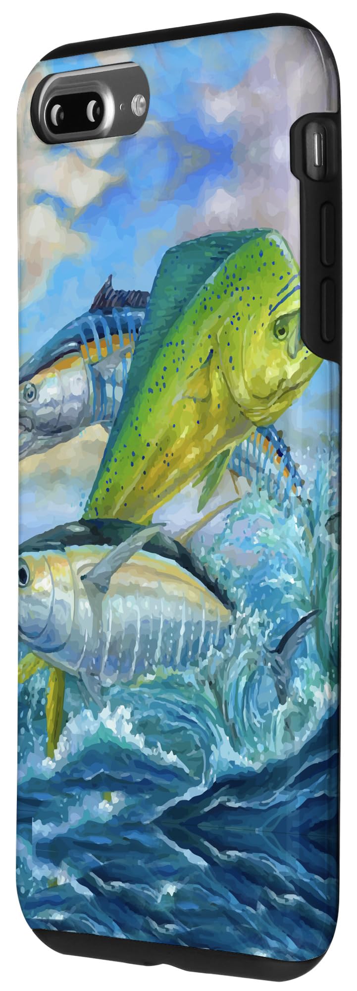 Cute Mahi Mahi Fishing Fish Tuna Phone Case for iPhone 7 Plus & 8 Plus - Durable Protective Cover for Outdoor Fishing & Beach Activities