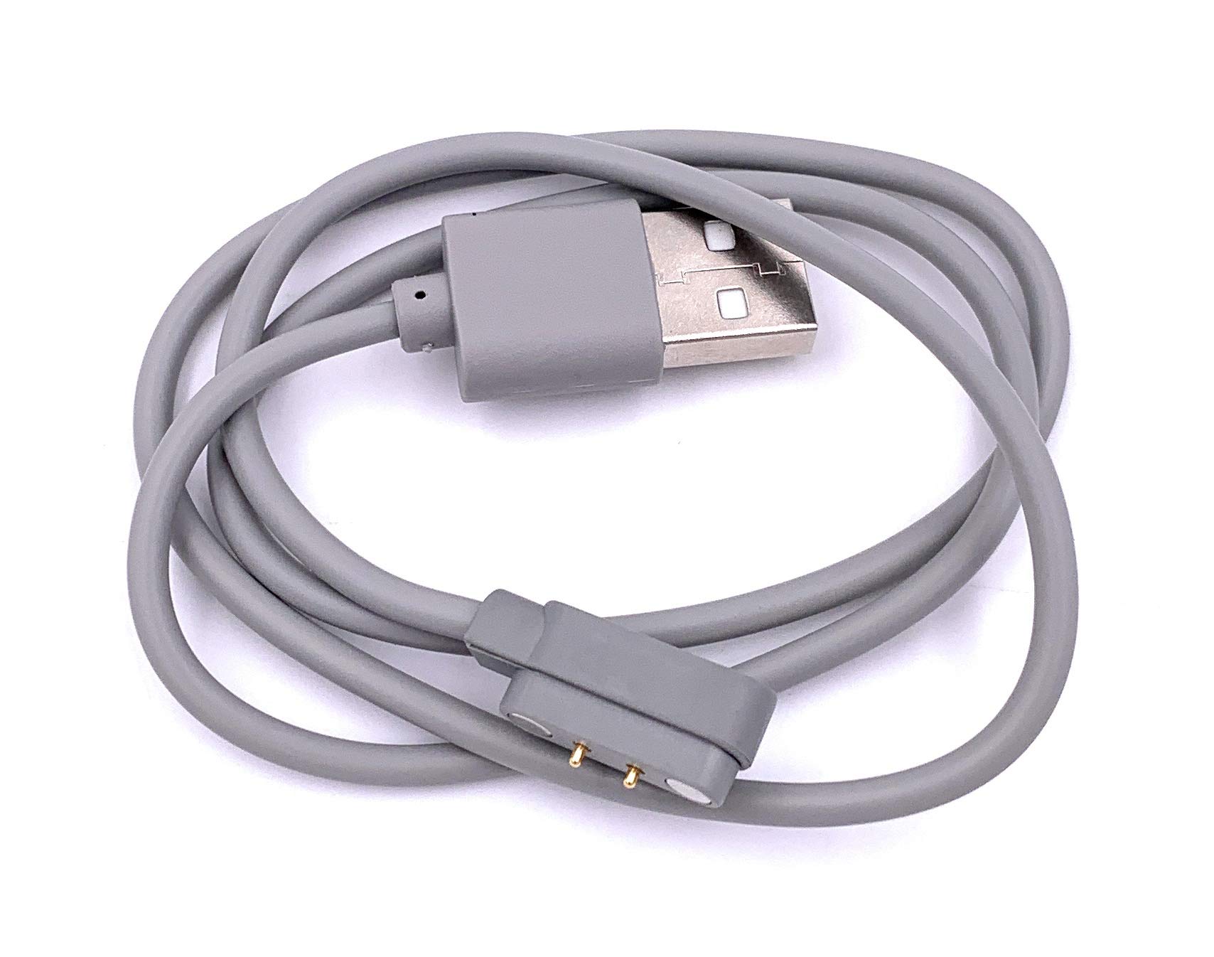 Xcivi 2FT Magnetic Induction USB Charging Cable - Replacement Cord for Portable Blender, Mini Smoothie Blender, USB Juicer Mixer & Vegetable Washer (Grey) | Perfect for Home, Office & Travel Use