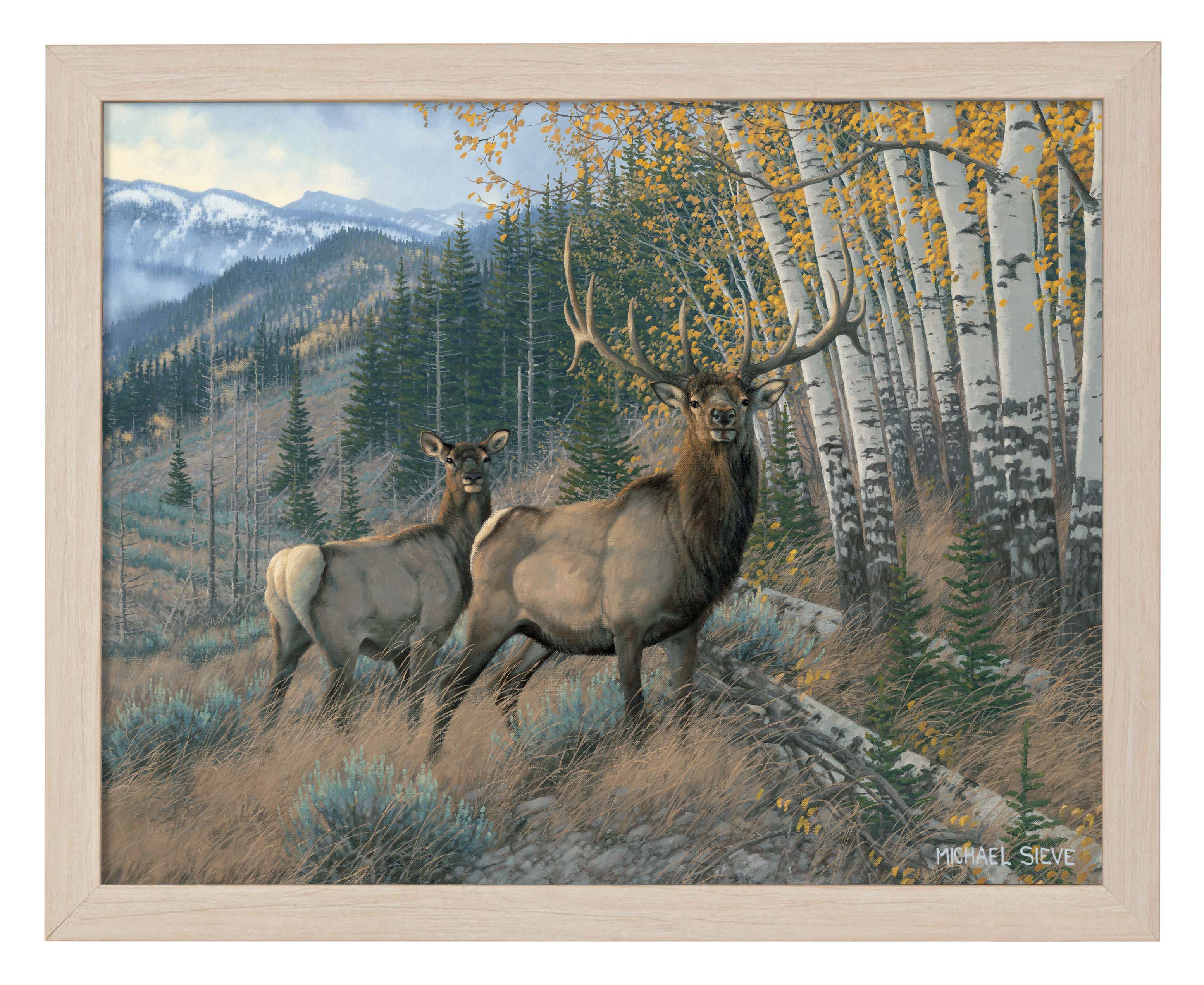 Eastern Slope Elk Art Print - Stunning Wildlife Wall Decor for Home, Office & Cabin - Perfect for Nature Lovers & Hunting Enthusiasts