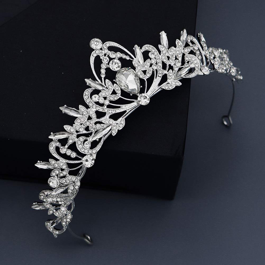 Sparkling Crystal Wedding Tiara for Women - Elegant Bridal Princess Headpiece with Alloy Crown - Perfect for Brides, Prom, Pageants & Fairy Tale-Themed Events