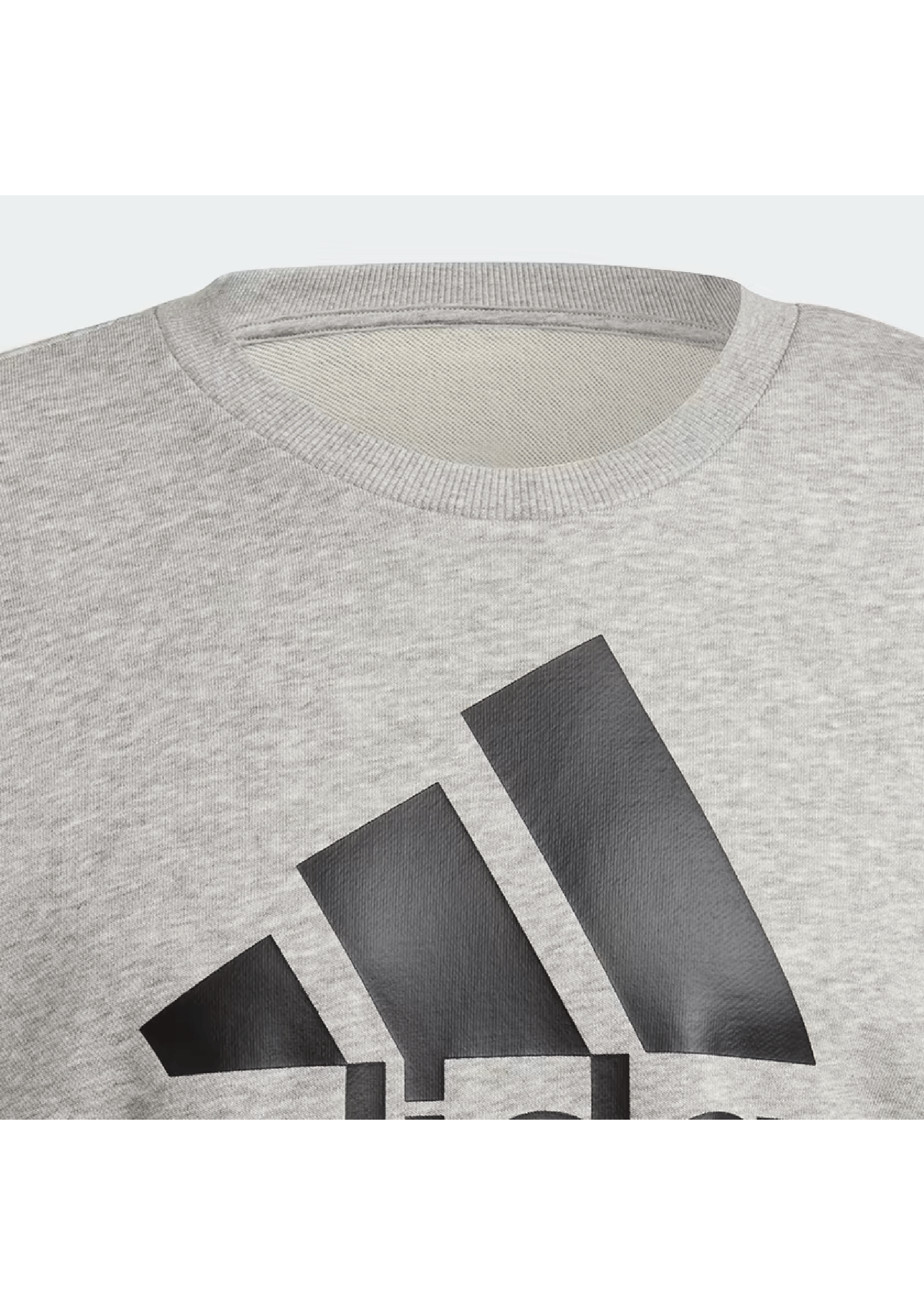 Adidas Men's Big Logo Sweatshirt - Gray Pullover Hoodie for Casual Wear, Gym & Street Style | Comfortable Cotton Blend Sweater for Everyday Outfits