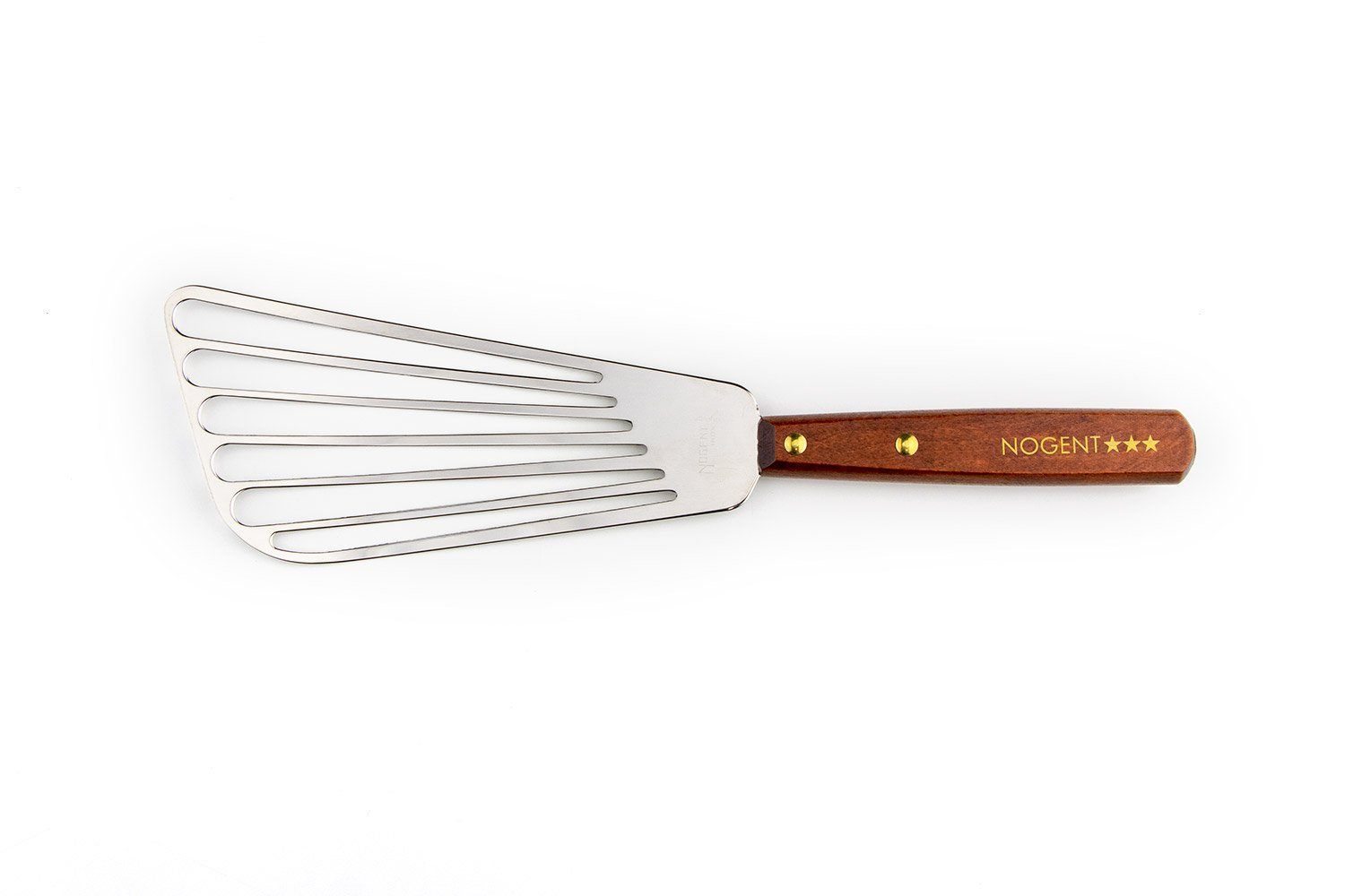 Premium Nogent Slotted Fish Spatula 16cm - Stainless Steel Kitchen Turner for Delicate Fish Fillets, Pancakes & Eggs - Perfect for Grilling, Frying & Serving
