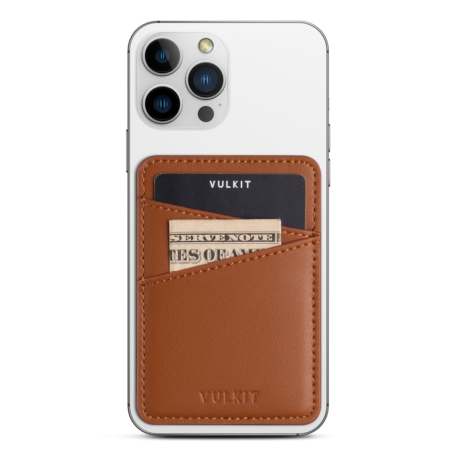 VPA101 Slim Leather Adhesive Phone Card Holder - RFID Blocking Wallet for Credit Cards & IDs - Perfect for Travel, Work, and Everyday Use