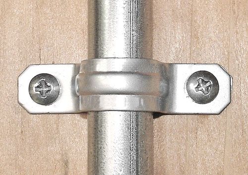 EMT Two Hole Conduit Strap - Heavy Duty Zinc Plated Steel for Secure Electrical Wiring - Perfect for Home, Commercial & Industrial Electrical Installations