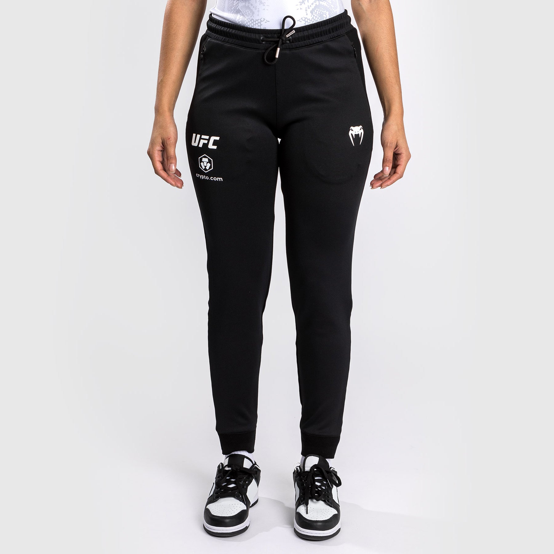 Venum UFC Adrenaline Authentic Women's Fight Night Walkout Pants - Black | MMA Training & Competition Apparel for Female Fighters