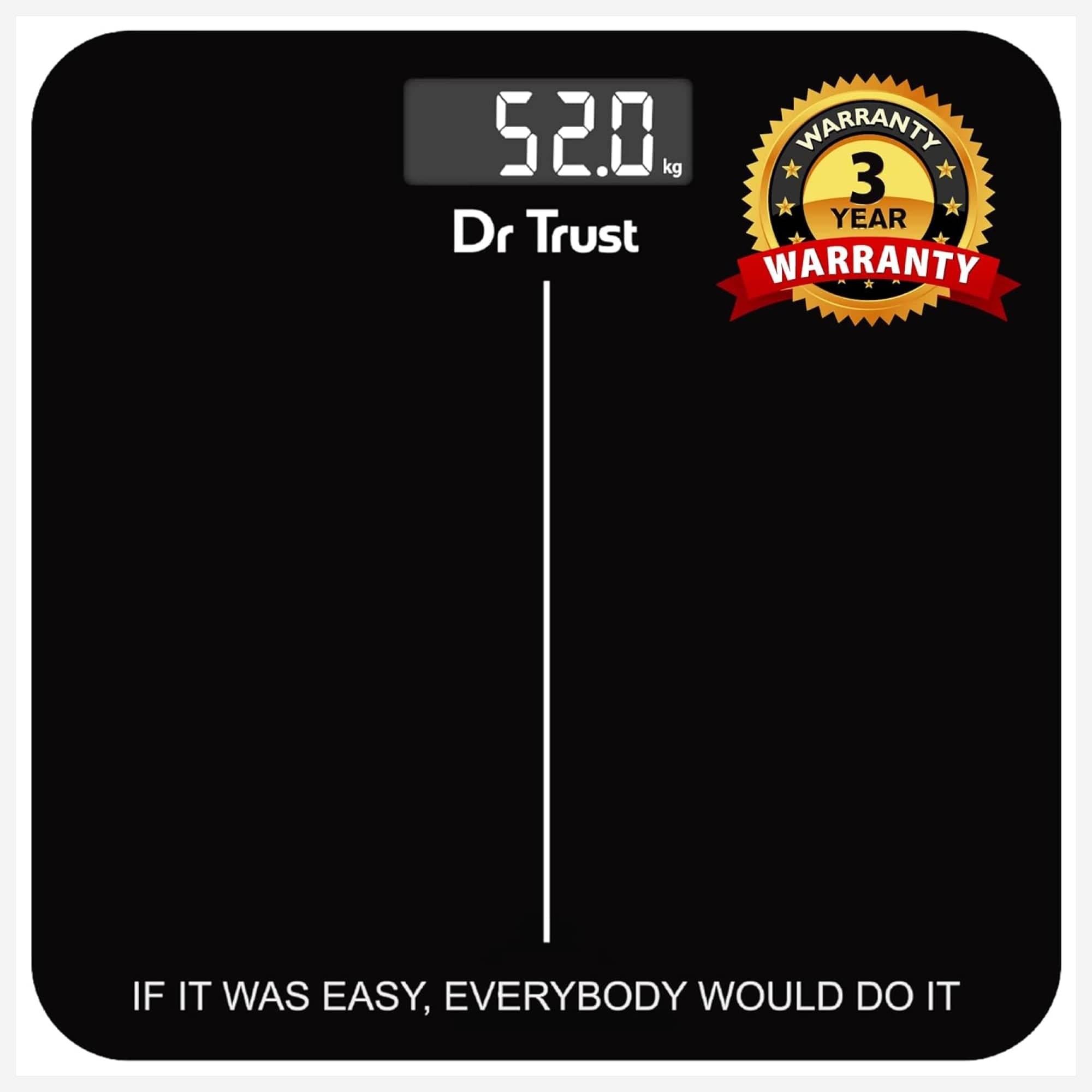 Dr Trust USA Inspire Digital Body Weight Scale 523 - Accurate Bathroom Scale for Home Use, Fitness Tracking & Health Monitoring