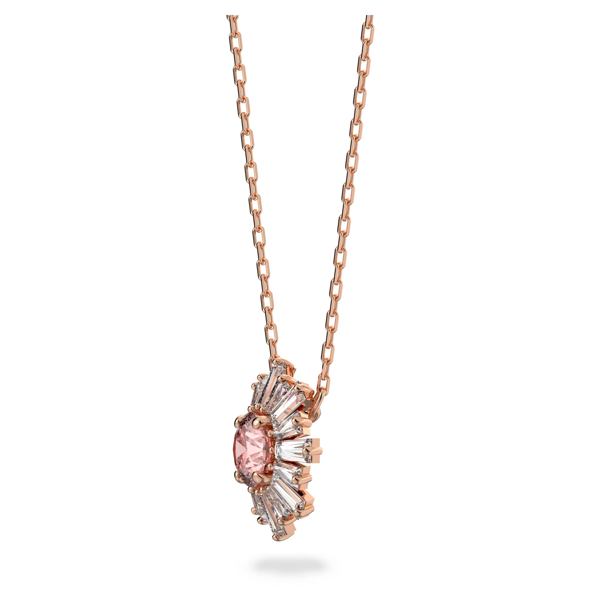 Swarovski Pink Crystal Jewelry - Rose Gold Tone for Elegant Occasions