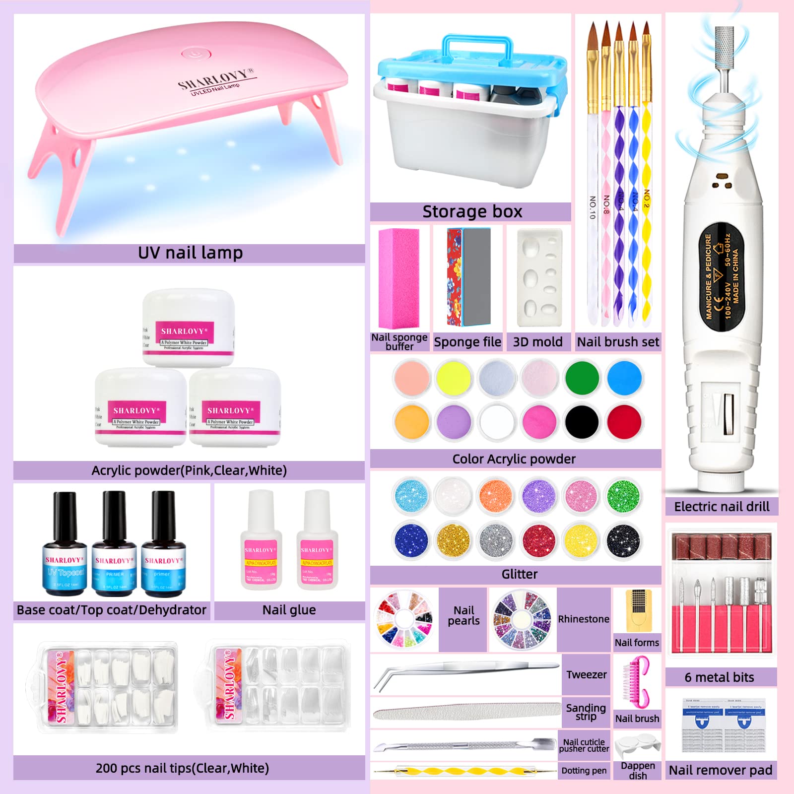 Professional Nail Art Tools Kit - Manicure & Pedicure Set with Nail Clippers, Cuticle Pusher, Nail Files for Home Salon & DIY Nail Care - Perfect for Gift, Travel & Beauty Enthusiasts
