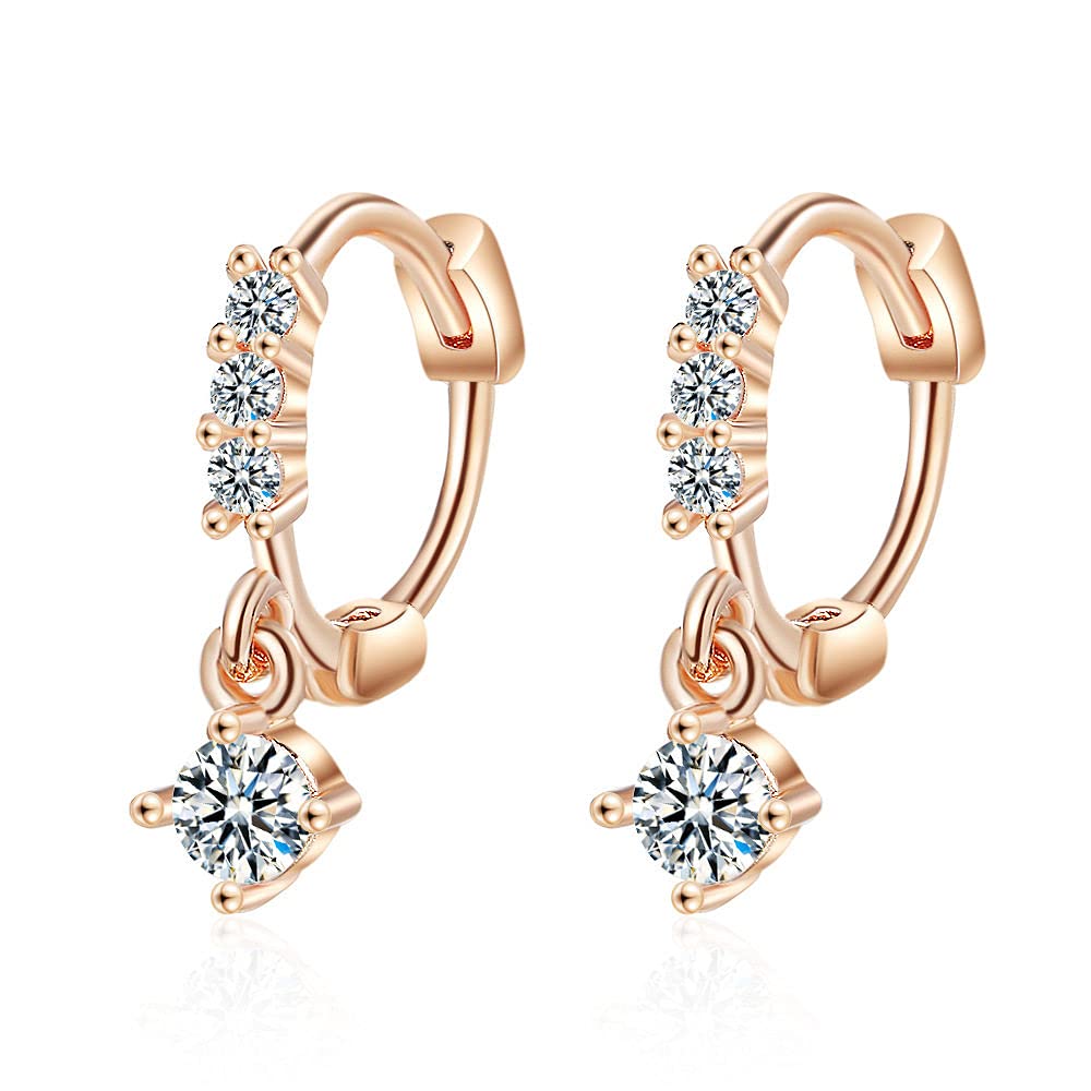 JUANUFDS Women's Short Inlay Earrings - Trendy Fashion Jewelry Gift for Wife, Girlfriend, Daughter | Perfect for Birthdays, Anniversaries & Everyday Wear