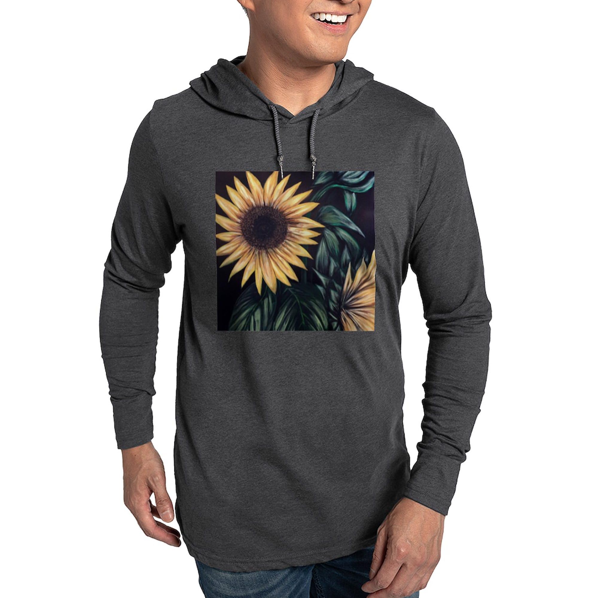 Sunflower Life Long Sleeve T-Shirt for Men | Comfortable Hoodie Shirt | Perfect for Casual Wear, Outdoor Activities & Gifts