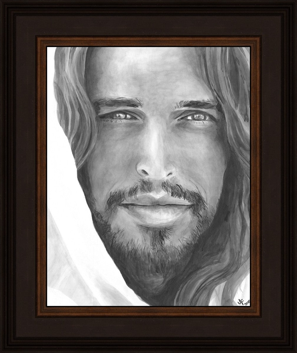 Jenny Fowler Christ Portrait - Religious Wall Art for Home Decor, Church & Office - Inspirational Christian Gift & Spiritual Decor