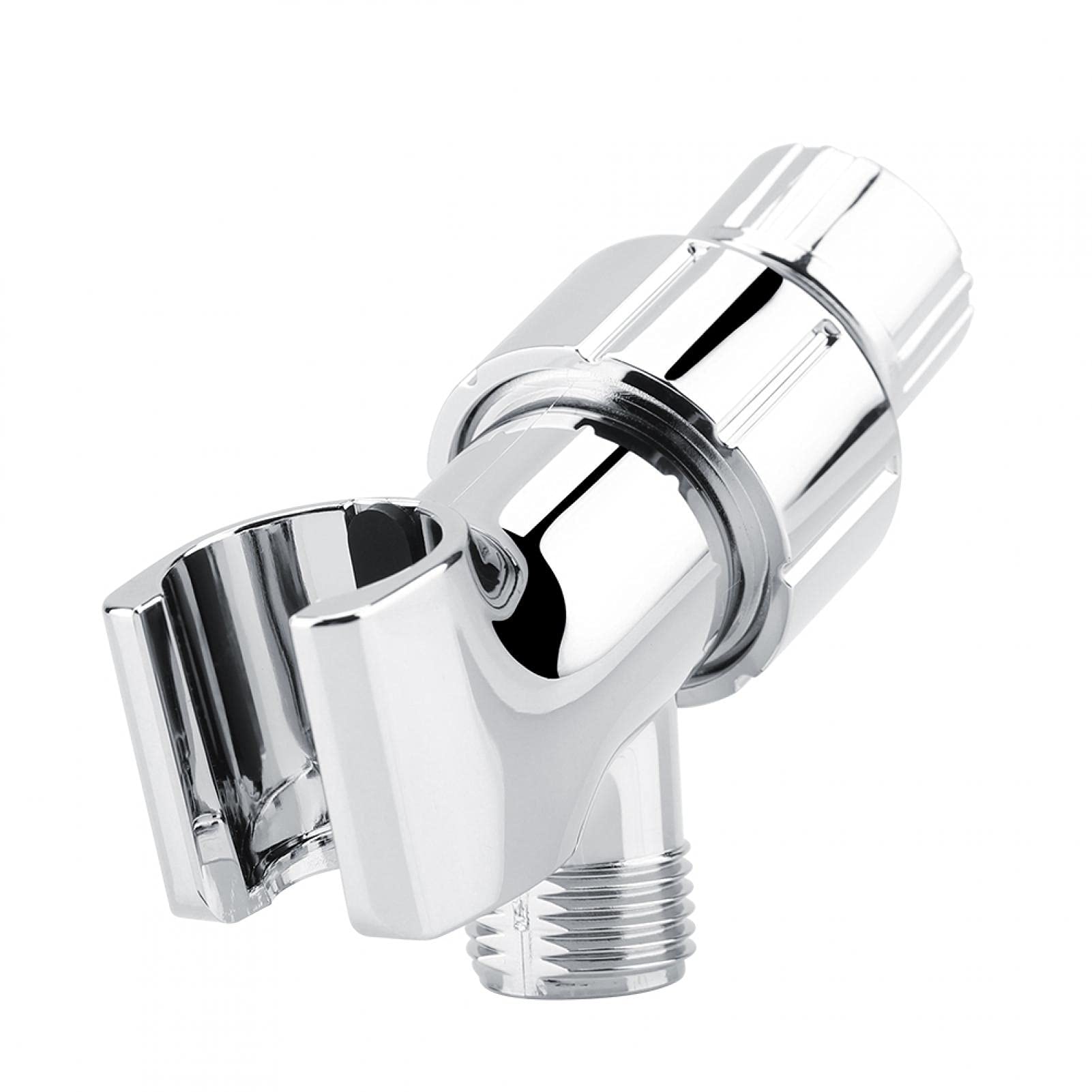 Adjustable Handheld Shower Head Holder - Universal Shower Arm Bracket with Chrome Finish for Bathroom - Perfect for Spa-Like Experience, Elderly & Pet Bathing