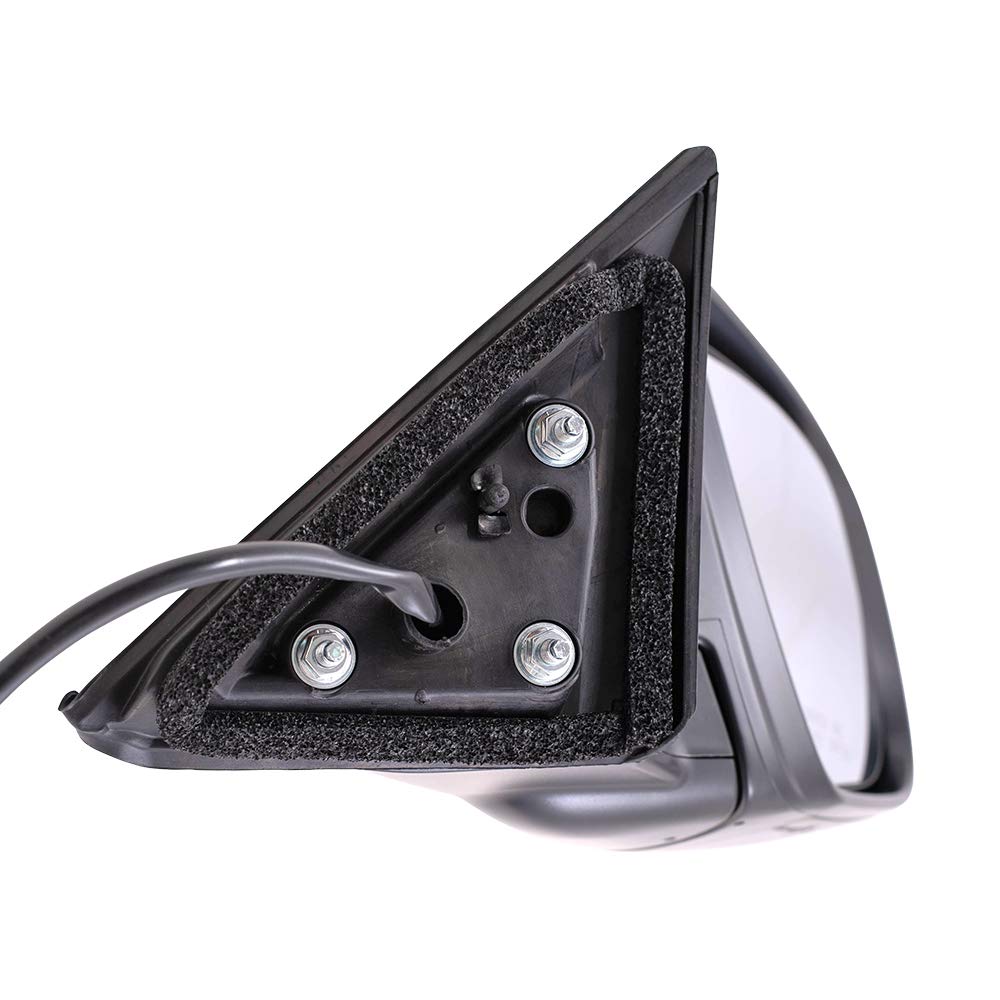 2014-2020 Nissan Rogue Power Side Mirror Set - Driver Left & Passenger Right Replacement, Black Paint-to-Match, Non-Heated (No Signal/Camera) - Perfect for Parking Safety & Urban Driving