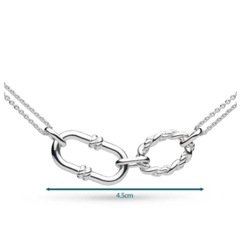 Marina Rope Link Duo Grande Twin Chain Necklace - Elegant Gold/Silver Statement Necklace for Women | Perfect for Date Night, Wedding, Party & Everyday Wear