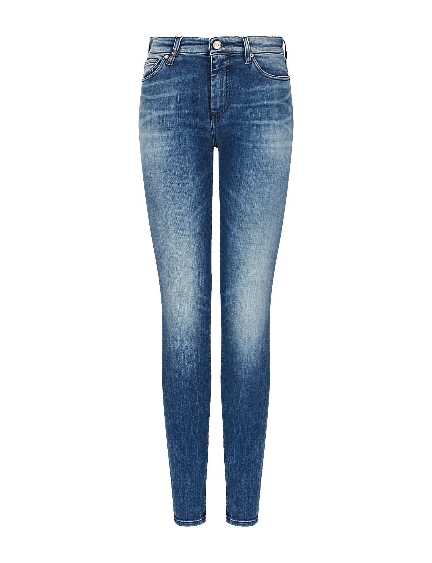 Armani Exchange Women's Classic Denim Skinny Jeans - High Waist Stretch Comfort Fit for Casual Wear & Night Out