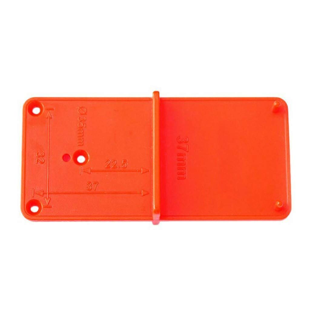 BRADEM Woodworking Hinge Guide Tool - Cabinet Door Template Opener (Blue, 8.5x4x2.2cm) for DIY Home Improvement