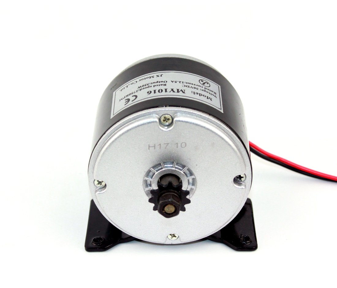 24V 36V 350W Electric DC Motor Kit for DIY Electric Skateboard & Bike - High Power 350W Engine Motor with 25H Chains (Pedal Kit Included) - Perfect for E-Bike Conversions & Motorized Skateboard Projects