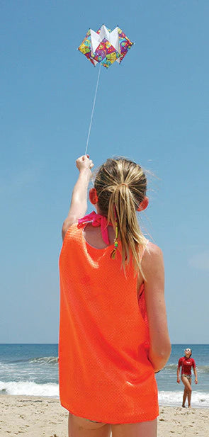 Clarke's Crystal Box Kite - Rainbow Orbit Kite for Adults & Kids - Outdoor Flying Toy for Beach, Park & Backyard Fun - Durable & Colorful Kite for Family Activities