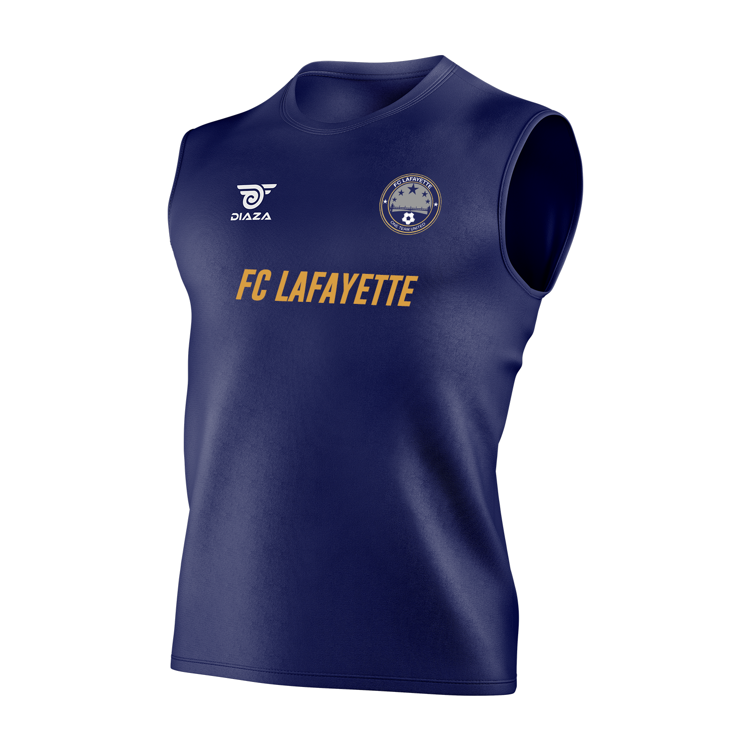 FC Lafayette Training Sleeveless Jersey - Breathable Blue Performance Shirt for Soccer, Running & Gym Workouts - Perfect for Athletes & Fitness Enthusiasts