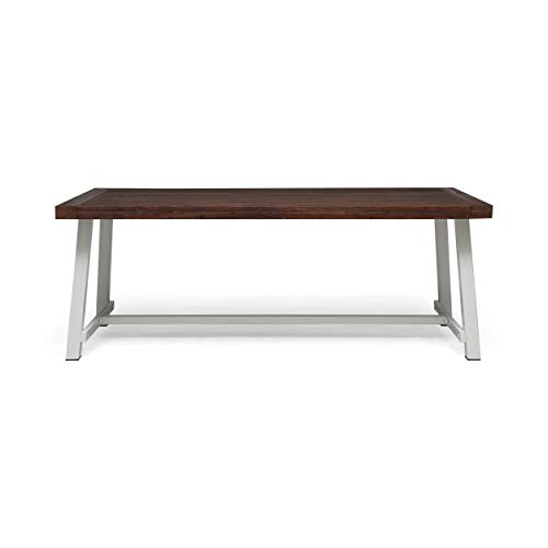 Dark Brown, White Finish