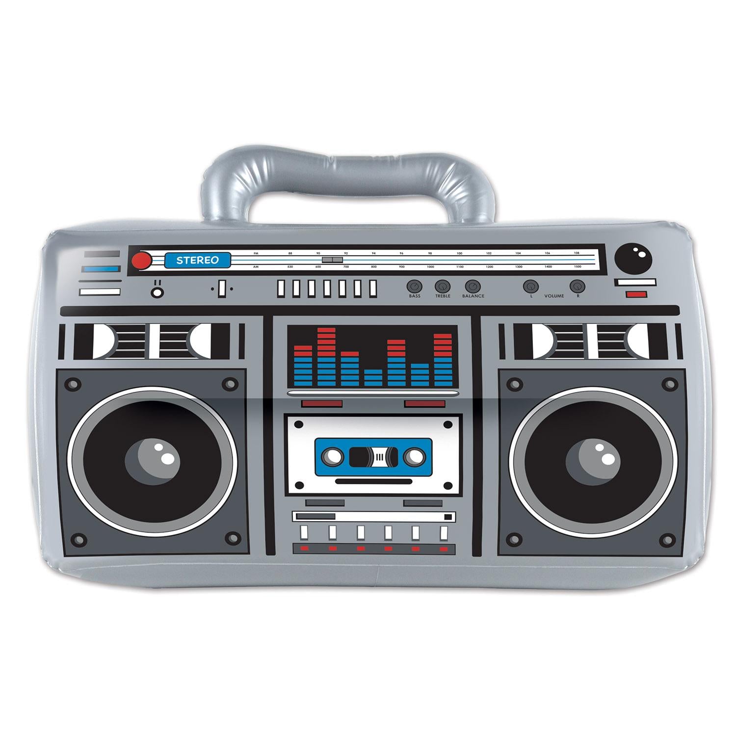 12 Pack Beistle Inflatable Boom Box Speakers - Party Decorations for Birthday, Graduation & Pool Party Supplies - Fun Outdoor & Indoor Decor