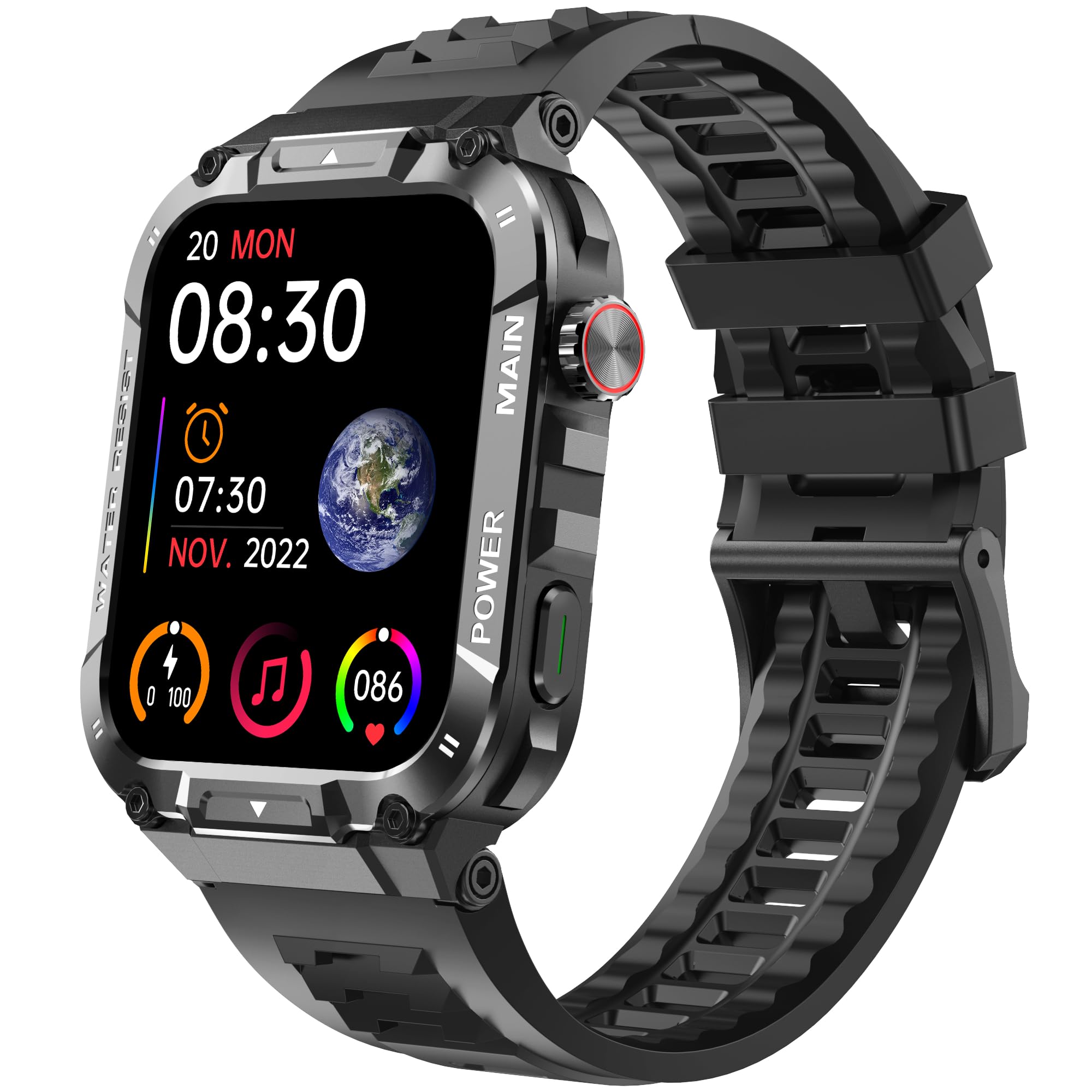 Military Smart Watch for Men - 1.96