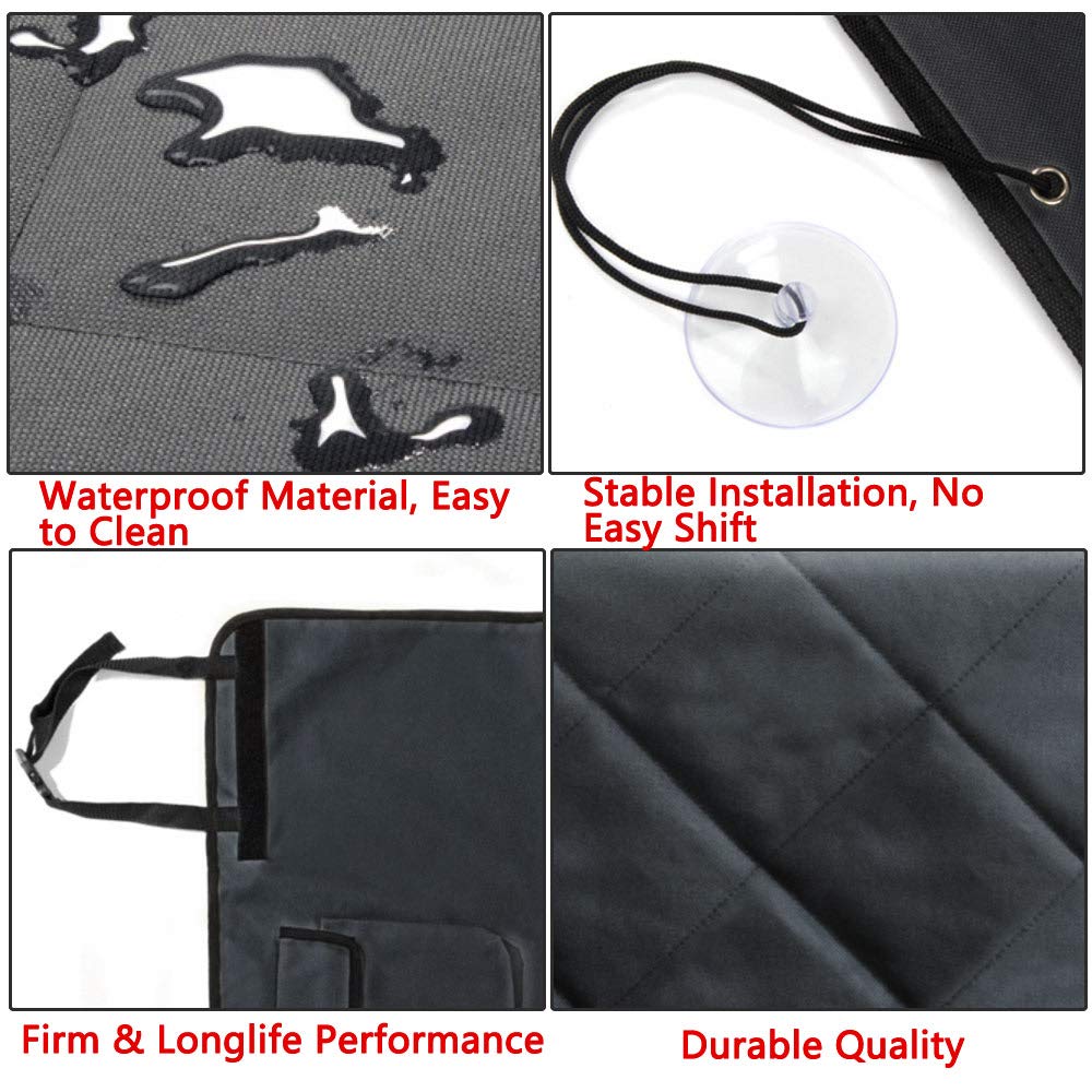MACHSWON Waterproof SUV Trunk Liner & Seat Cover - Durable Cargo Mat for Pet Dogs & Cats - Non-Slip Car Boot Protector for Travel, Camping & Daily Use