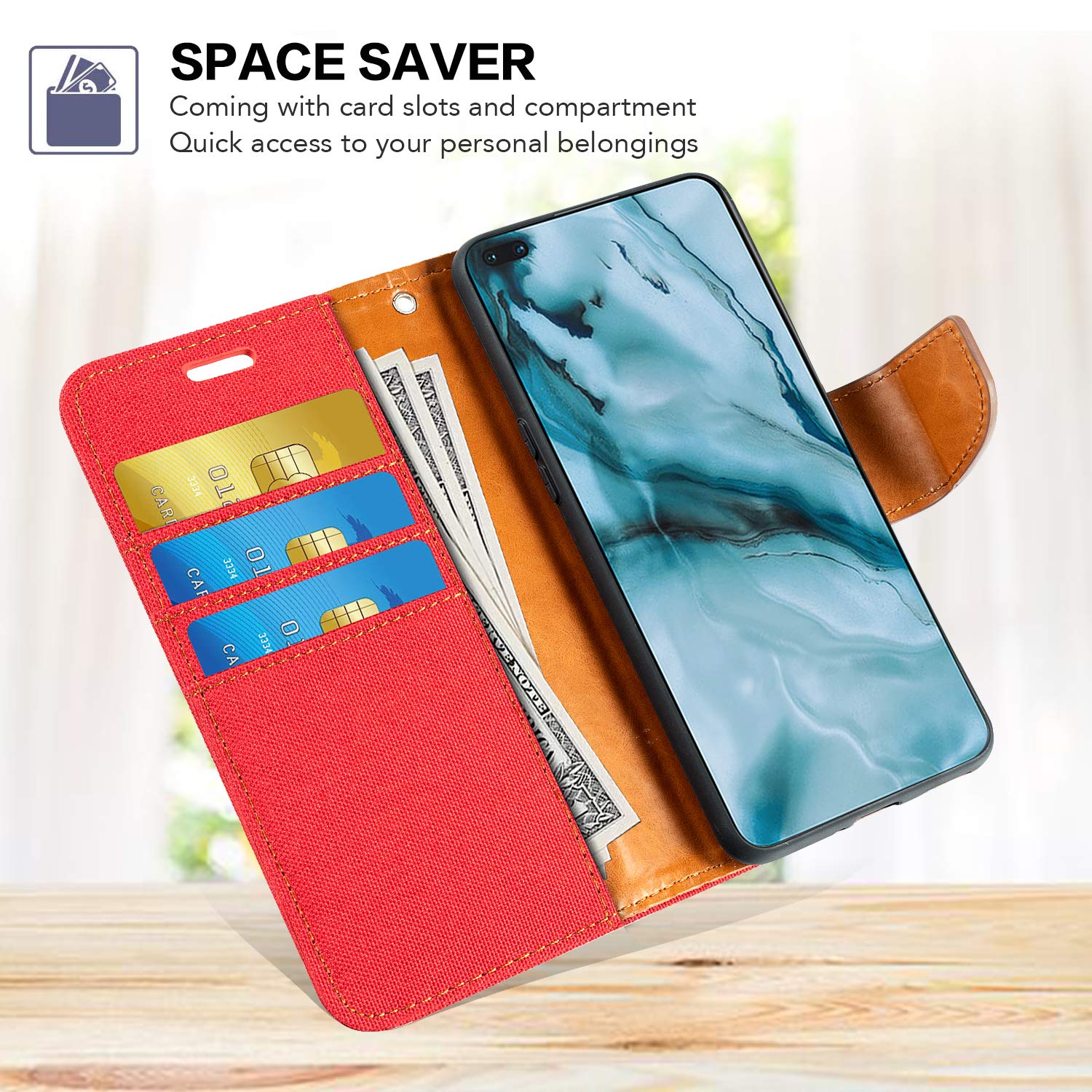 Premium Oxford Leather Wallet Case for Infinix Zero 5/X603 - Magnetic Flip Cover with Soft TPU Back & Card Slots | Perfect for Business, Travel & Daily Protection
