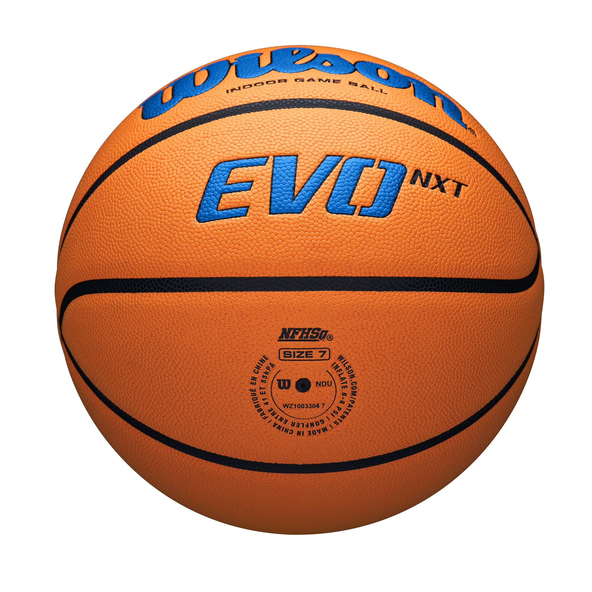 Wilson NCAA Evo NXT Official Indoor Game Basketball - Size 6 & 7 for Men & Women - Perfect for College, High School & Recreational Play