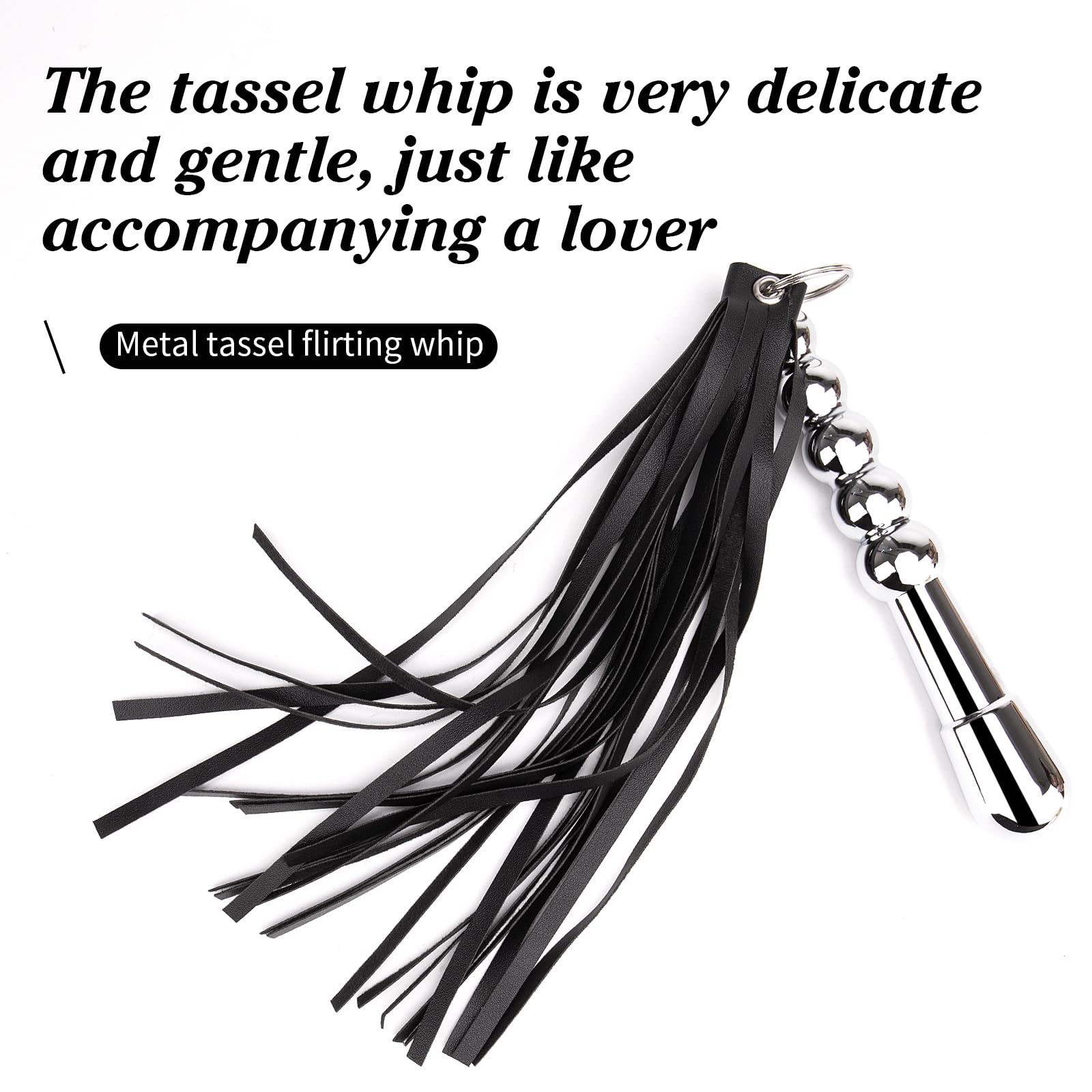 Premium Leather BDSM Whip - Sensual Flogger for Couples Play, Adult Spanking Paddle & Erotic Toy - Perfect for Roleplay, Bondage & Intimate Scenes